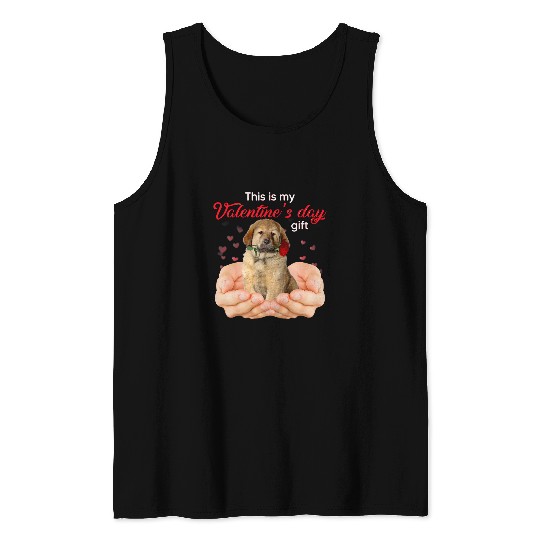 Cute Tibetan Mastiff This Is My Valentines Day Pajama Tank Tops