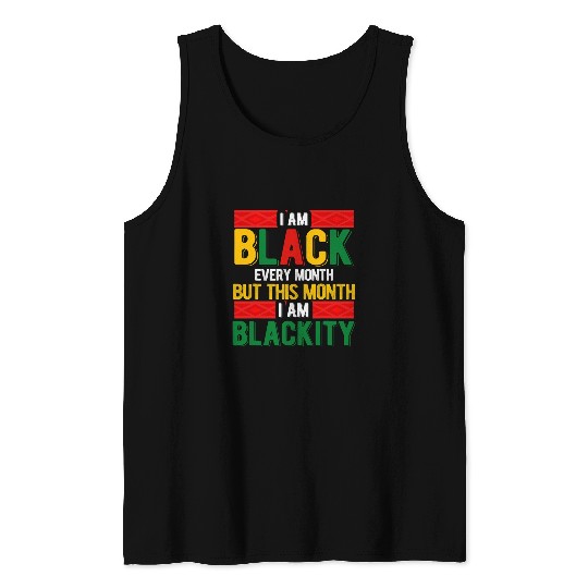 Black History Blacktivity Afrocentric Empowerment Tank Tops
