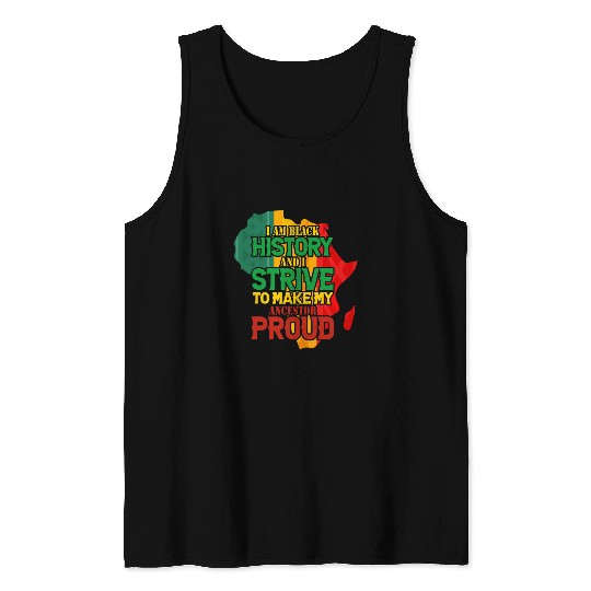 Black History Afrocentric Empowerment Tank Tops