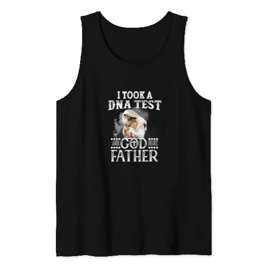 Christian Jesus Christ Christian I Took A DNA Test and God Is My Father Lamb of God Jesus 149 Bible Verse Christ Tank Tops