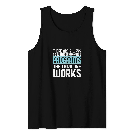 Programming Coder Software Engineer Programmer Tank Tops
