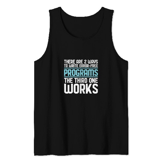 Programming Coder Software Engineer Programmer Tank Tops