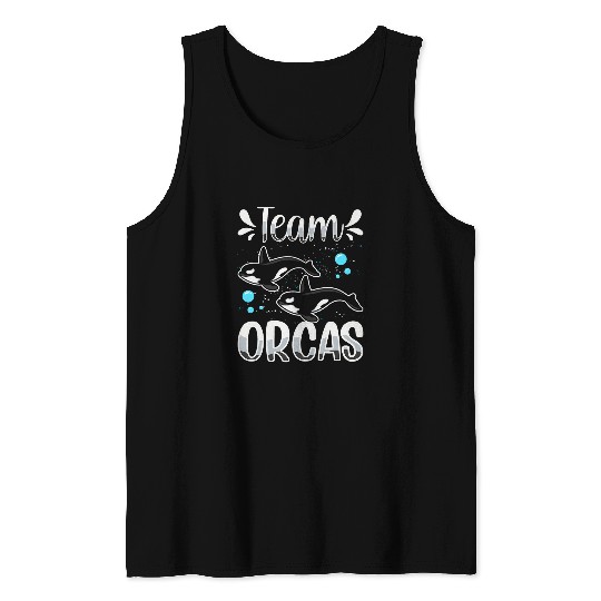 Whales Team Orcas Protect Whale Orca Sea Tank Tops