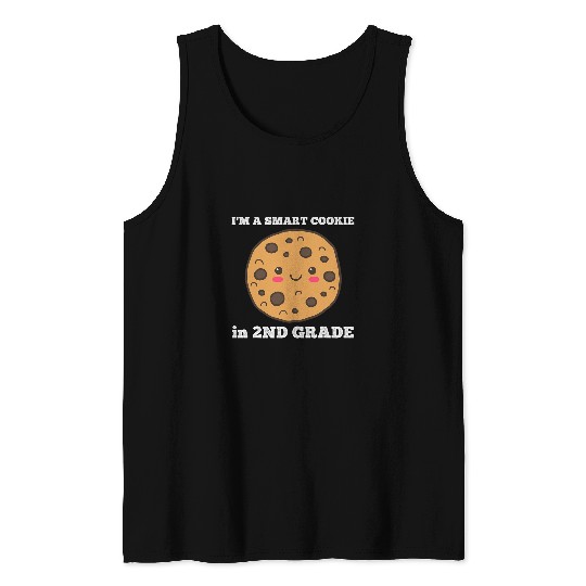 Smart Cookie Funny Second Grade Back To School Student Tank Tops