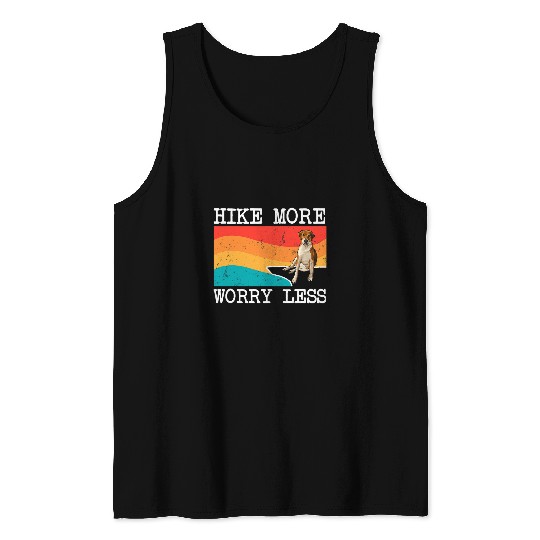 Hiking Hike More Worry Less English Foxhound Graphic Hiking 2 Hike Tank Tops