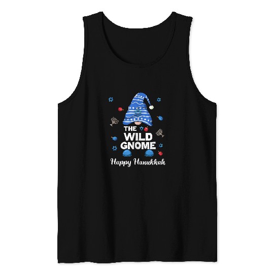 Wild Gnome Funny Hanukkah Family Matching Pajama201 Tank Tops