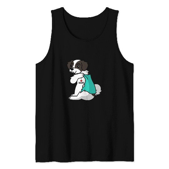 Dog Havanese I Love Grandma Tattoo Havanese Grandmother Dog Tank Tops