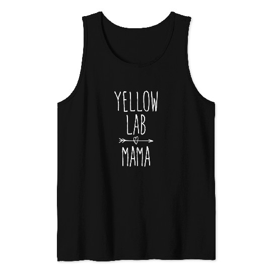 Labrador Lab Dog Yellow Lab Mama Cute Yellow Labrador Retriever Mom Tank Tops