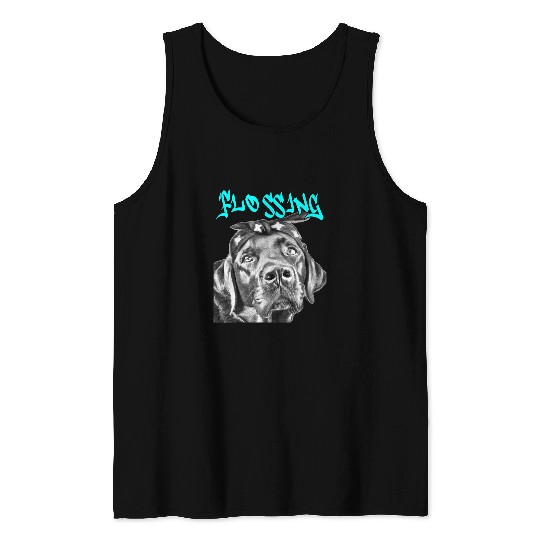 Labrador Lab Dog East coast rappers HIP HOP fashion Labrador Retriever Tank Tops