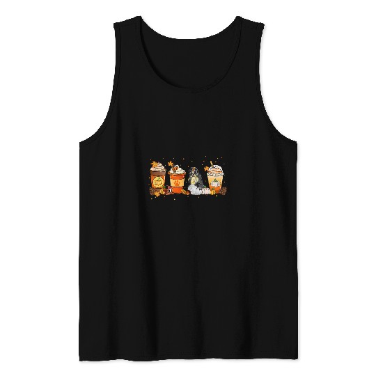 Pumpkin Spice Latte Shih Tzu Fall Autumn Thanksgiving Tank Tops