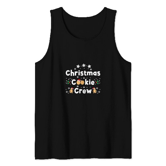 Christmas Cookie Crew xmass Bakery Worker Holiday Baker Fan 1 Tank Tops
