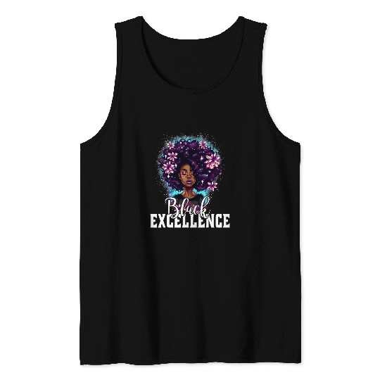 Black Excellence African Pride Black History Month Tank Tops