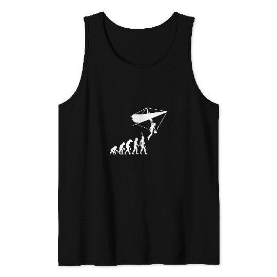 Hang Glider Pilot Sky Gliding Airsport Soaring Evolution 3 Tank Tops