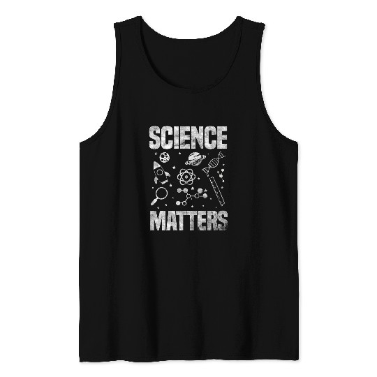 Science Matters Scientist DNA Biology Physics Research Tank Tops
