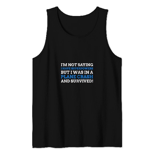 Humours Pilot Gift ideas Funny Plane Crash Tank Tops