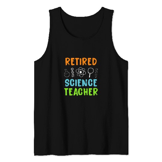 Retired Science Teacher Practicing School Retirement Tank Tops