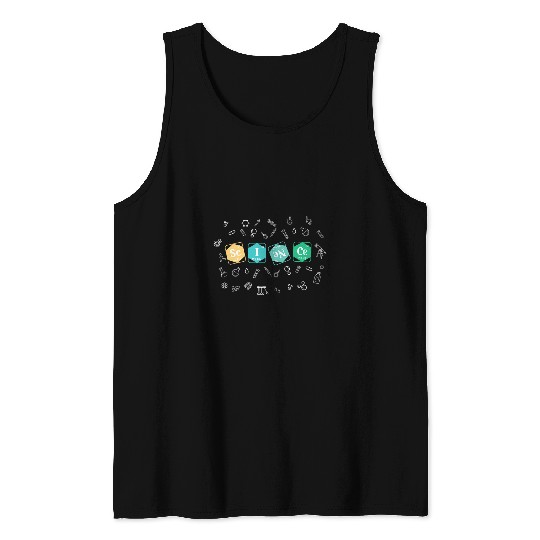 Science Chemistry Elements Periodic Table Nerd Geek STEM Tank Tops