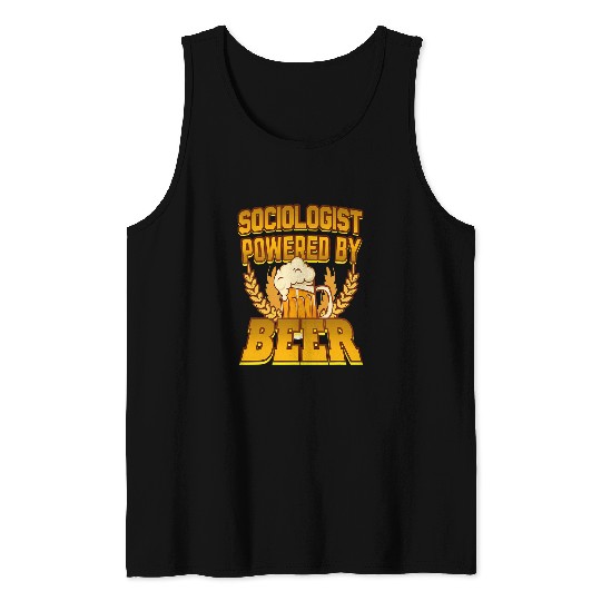 Sociologist Powered By Beer Tank Tops