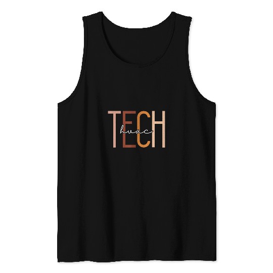 HVAC Tech HVAC Technician AC Repairman Air Conditioning 2 Tank Tops
