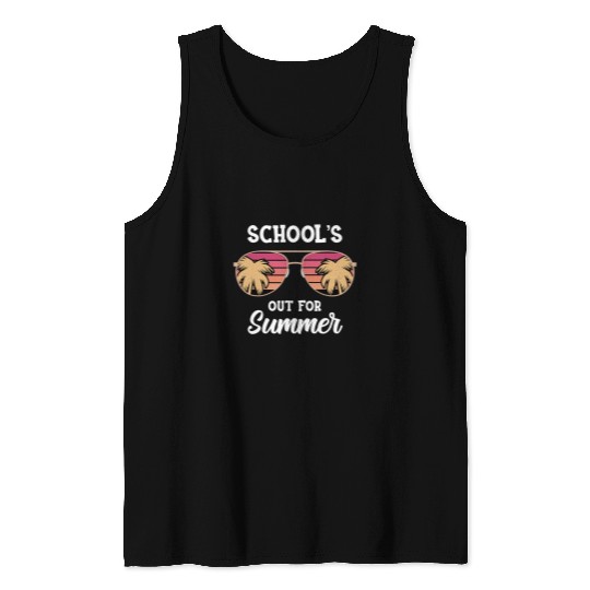 Schools Out For Summer Last Day Of School Student Teacher 1 Tank Tops