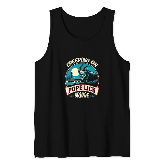 Pope Lick Monster Legendary Creature Cryptozoology Cryptid 2 Tank Tops