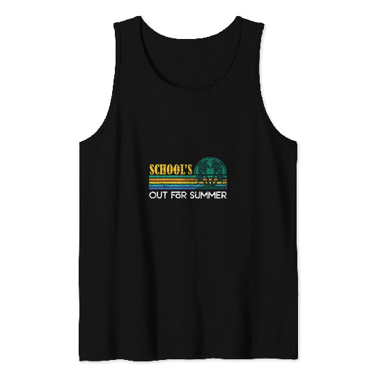 Schools Out For Summer Teacher Summer 10 Tank Tops