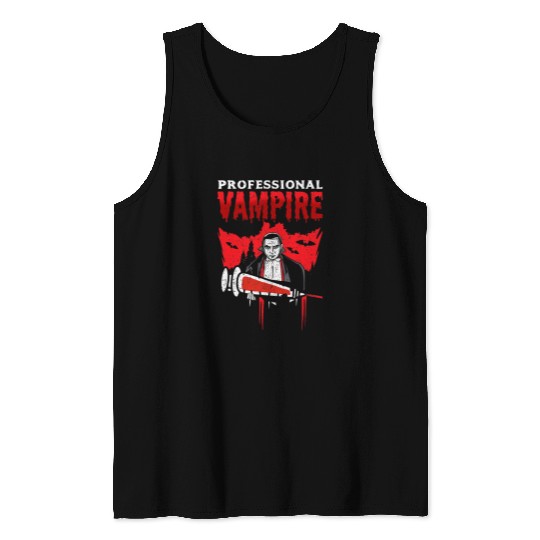 Professional Vampire Phlebotomist Technician nurses Tank Tops
