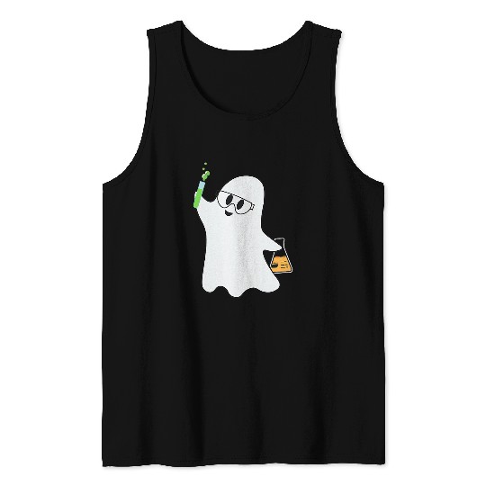 Science Pocket Chemistry Halloween Lab Tech Scientist Tank Tops