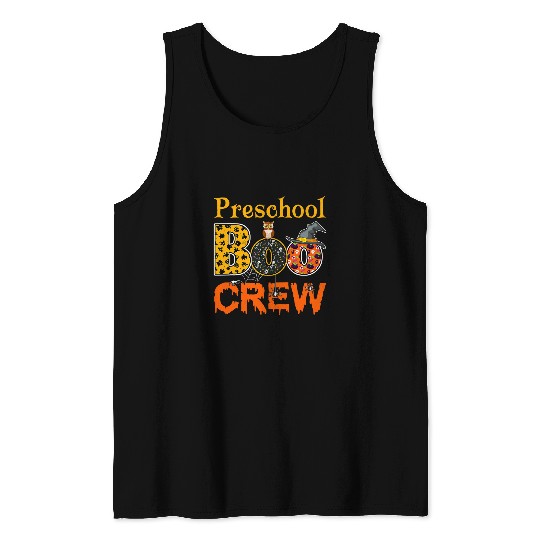 Halloween Preschool Boo Crew PreK Preschool Teacher Student 1 Tank Tops