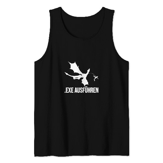 EXE Run Sys Admin Programmer Computer Student Developer Tank Tops