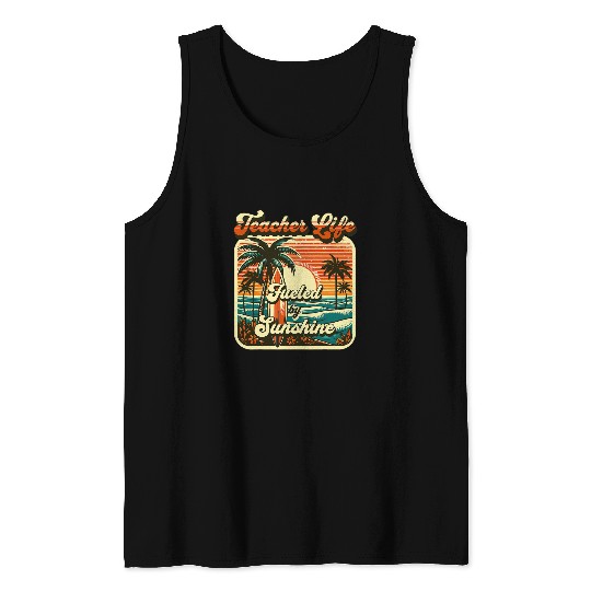 EndofYear Teacher Appreciation Gift Retro Summer Sun Beach Tank Tops