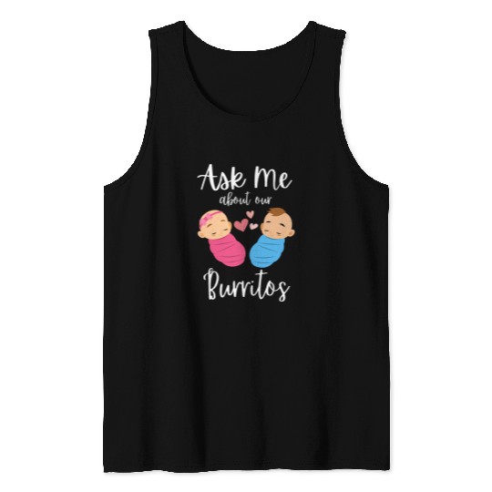 NICU nurses Infant Care Specialist Ask Me About Our Burritos Tank Tops