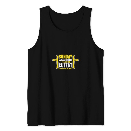 Faithful Servant Christian Sunday School Teacher Tank Tops