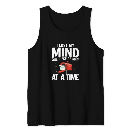Funny Sarcastic Mail Carrier Postal Worker Outfit Tank Tops