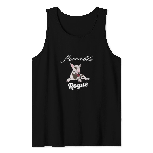 Loveable Rogue Bull Terrier 359 Tank Tops
