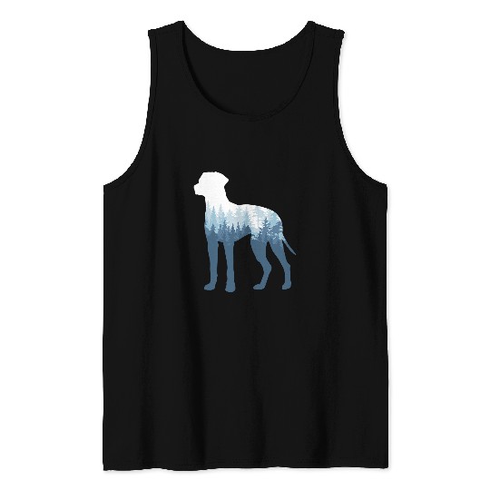 Rhodesian Ridgeback Silhouette Dog Outdoor Nature Tank Tops