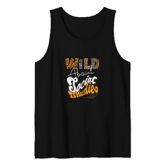 Animal Print History Teacher Dress Wild About Social Studies Tank Tops