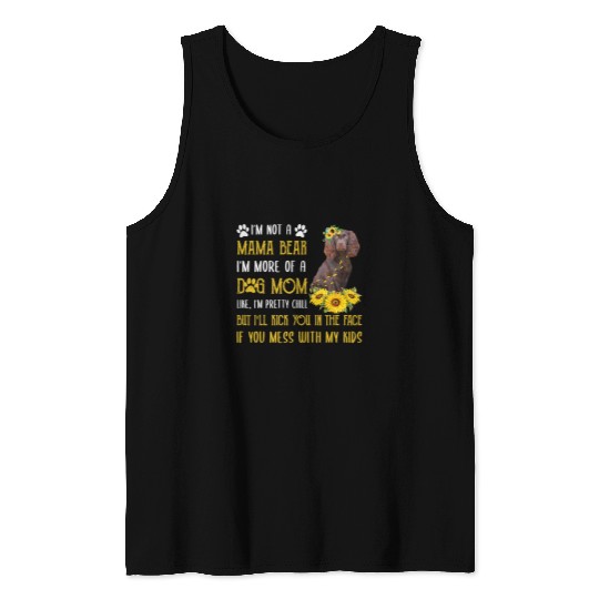 Sunflower Boykin Spaniel Mom Mothers Day Dog Mom Women Tank Tops