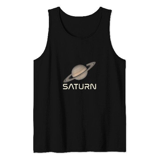 Planet Saturn Solar System Astronomy Science Teacher Student Tank Tops