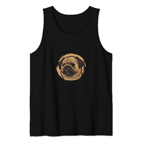 Pug Lover Dogfather Dog Daddy Dog Mom Dog Lover Pug Dog Pugs Dog Tank Tops
