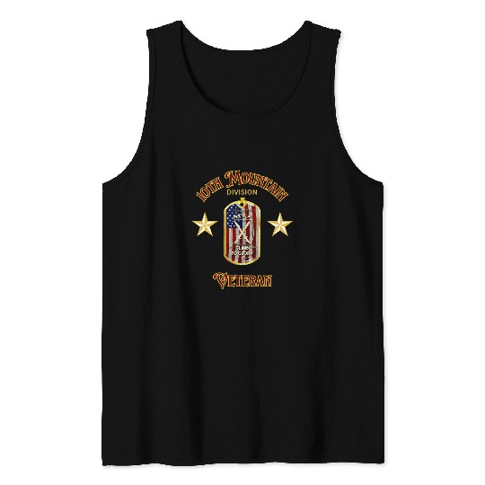 10th Mountain Division Fort Drum Veteran for Men and Women Tank Tops