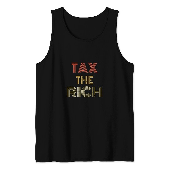 Tax The Rich vintages Retro Cancel Student Debt AOC 7 Tank Tops
