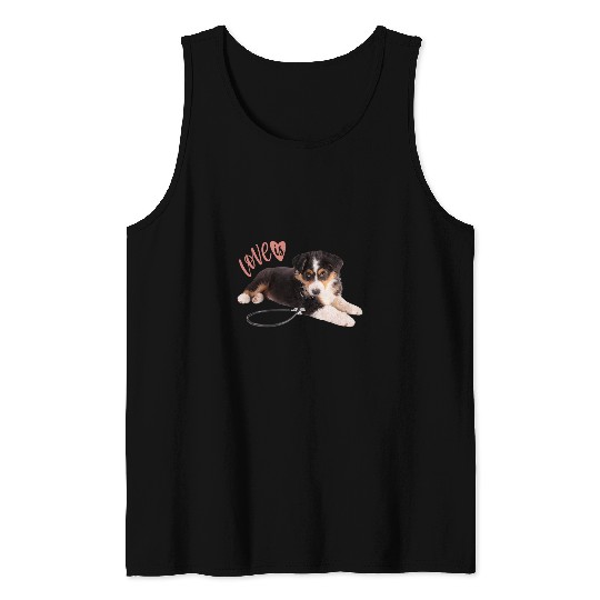 Australian Shepherd s Aussie Mom Dad Love Dog Pet Tee 4 Tank Tops