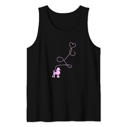 Poodles Retro Poodle Skirt 1950s Sock Hop Costume 50s Theme Dog 219 Poodle dog Tank Tops