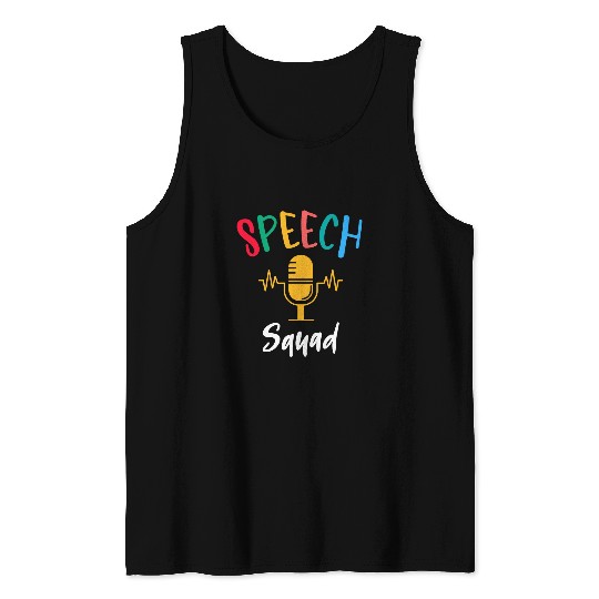 Speech Squad School Teacher Team Club Student Debate Team Tank Tops