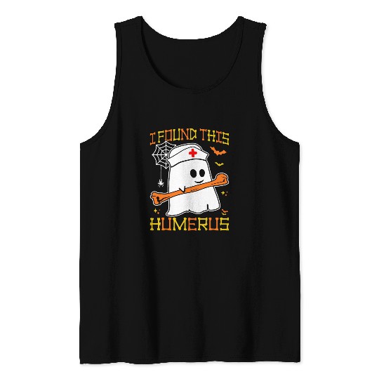 I Found This Humerus Funny Spooky Season Halloween 3 Tank Tops