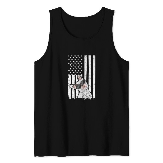 4th of July Quote for a patriotic Frenchie Owner Tank Tops