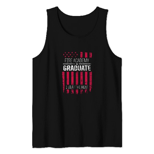 Academy Student Beat Fireman Graduation Tank Tops
