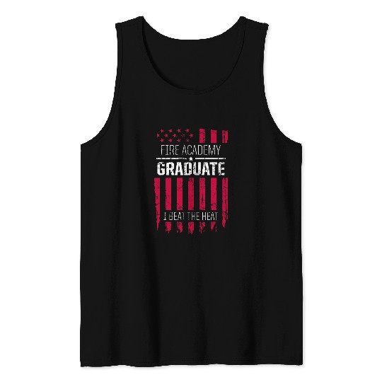 Academy Student Beat Fireman Graduation Tank Tops