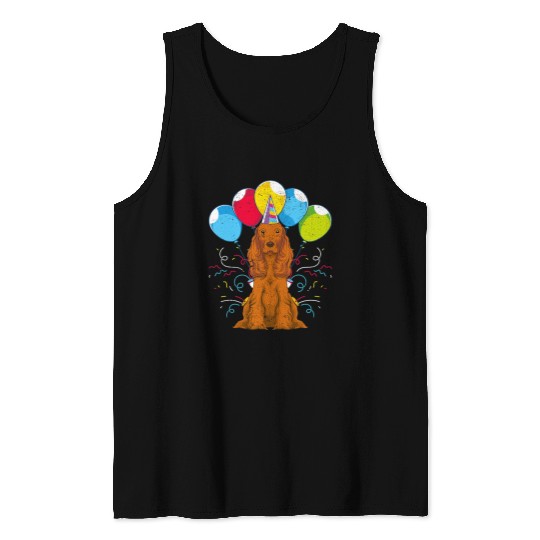 Dog Cocker Spaniel Lover Pet Animal Kids Birthday Dog Owner Cocker Spaniel Tank Tops